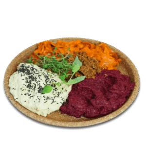 Talerz past wegańskich hummus, pesto, tapenada z pieczywem 1kg