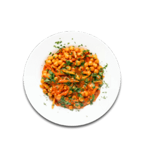 Ciecierzyca z warzywami w sosie curry 300g
