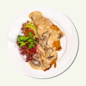 Polędwiczka Wieprzowa w Sosie Grzybowym – 150 g